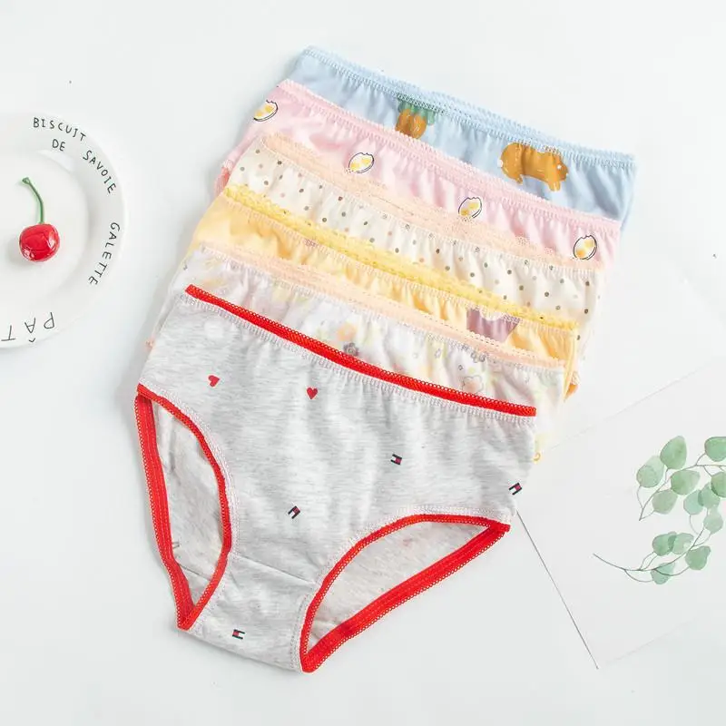 Hot Sale 12 Pcs/lot Baby Kids Girls Underwear Briefs Panties Short Colorful Panties Children Cotton Briefs