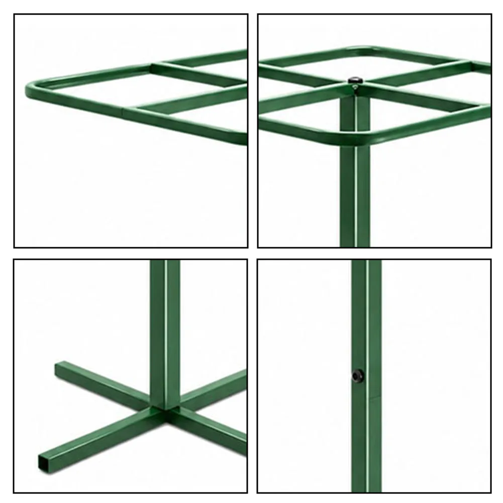 Metal Trellis 61 Inch Square Design for Climbing Plants Dragon Fruit Roses Grapevines Weather Resistant Coating