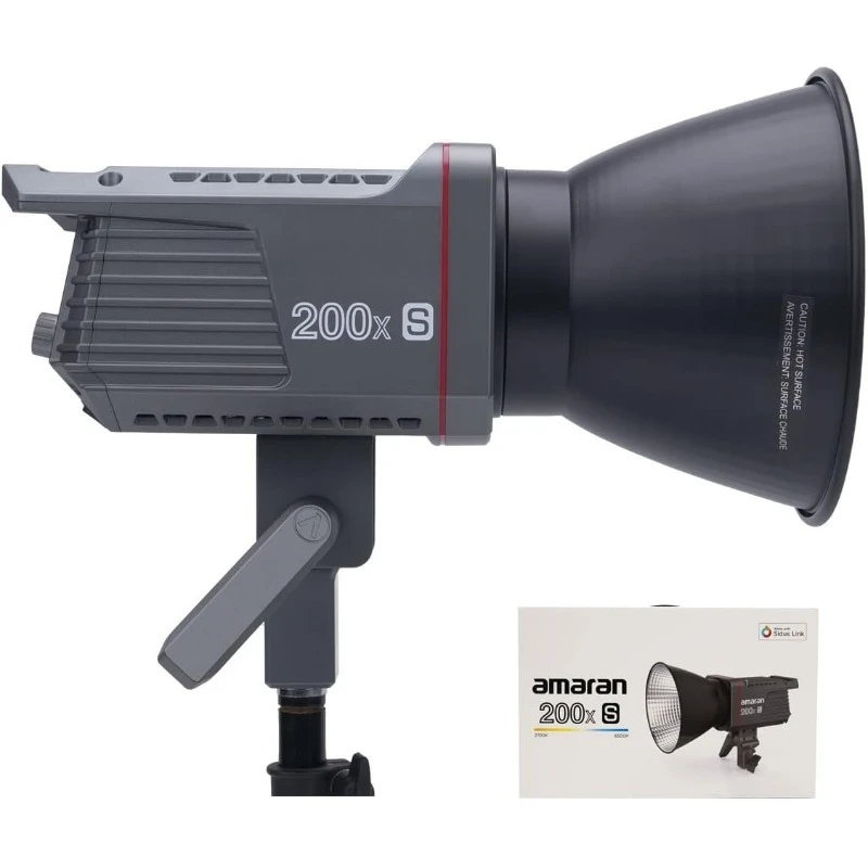 200x S 200W Bi-Color LED Video Light,Bluetooth App Control Studio Light,DC/AC Power Supply Bowens Mount Silent Fan Photog