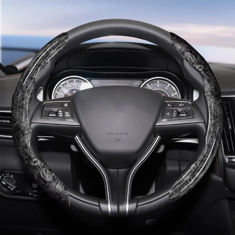 Suitable for Maserati Wood Steering Wheel Cover Ghibli Granturismo Quattroporte Levante Mc20 Alfieri Grancabrio Grecale Gt