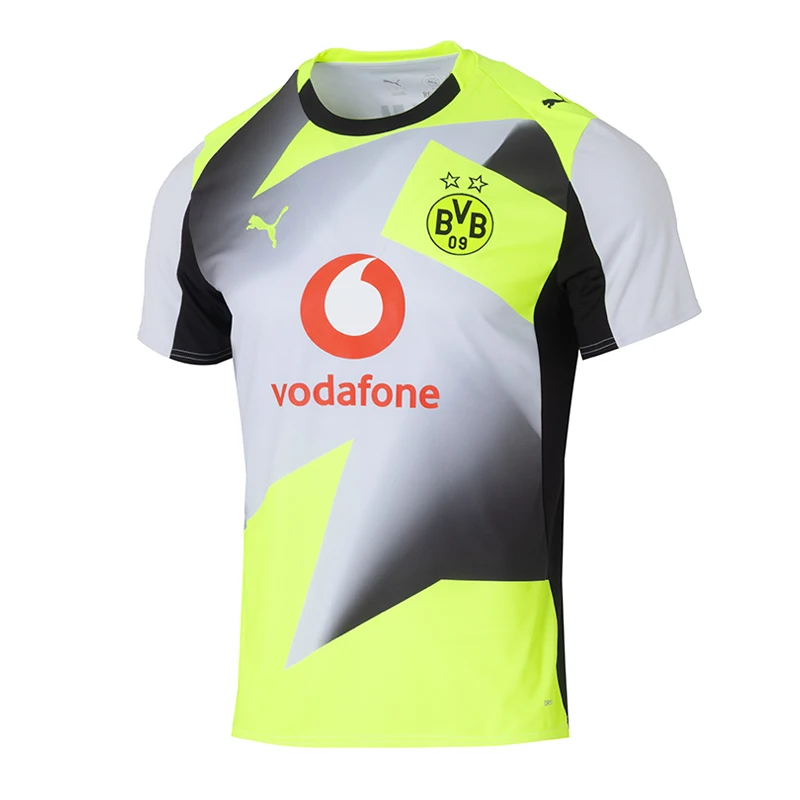 

Мужская новая спортивная одежда с короткими рукавами Puma Dortmund Away Fan Edition, тренировочная дышащая футболка 780104-02