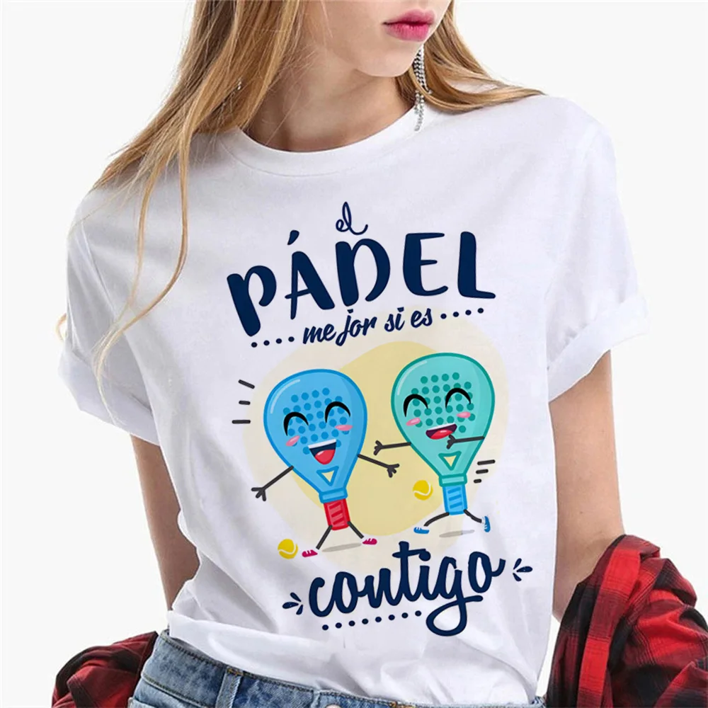 Padel tshirt women designer t shirt girl 2000s graphic Japanese clothing