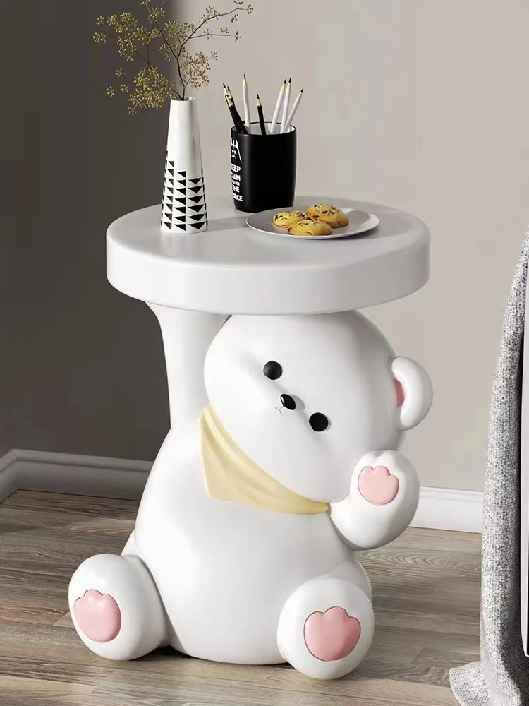 Creative Bear Side Table Bedside Table Sofa Floor Storage Decoration Living Room Bedroom Home Decoration housewarming Gift