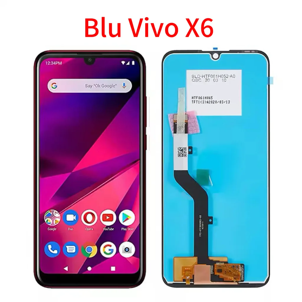 Accesorios de pantalla premium y resistentes diseñados para reemplazar las pantallas de los teléfonos móviles BLU Vivo X6, Vivo XL, Vivo XL2, Vivo XL4 y a35.