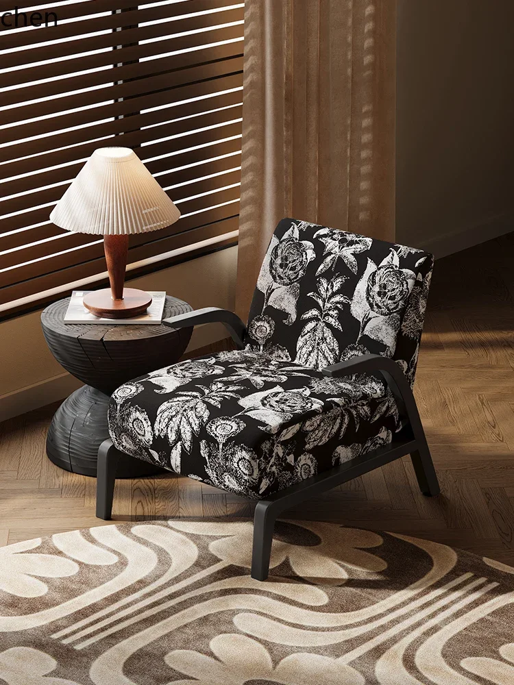 HT single sofa living room balcony retro cafe homestay leisure chair