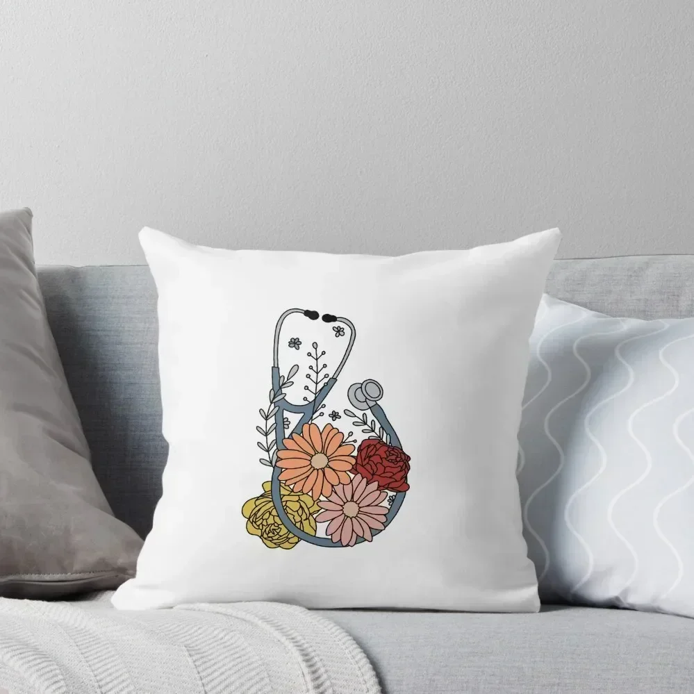 

Flower stethoscope Throw Pillow Couch Cushions Christmas Pillows christmas decorations 2025 Cushions Home Decor pillow