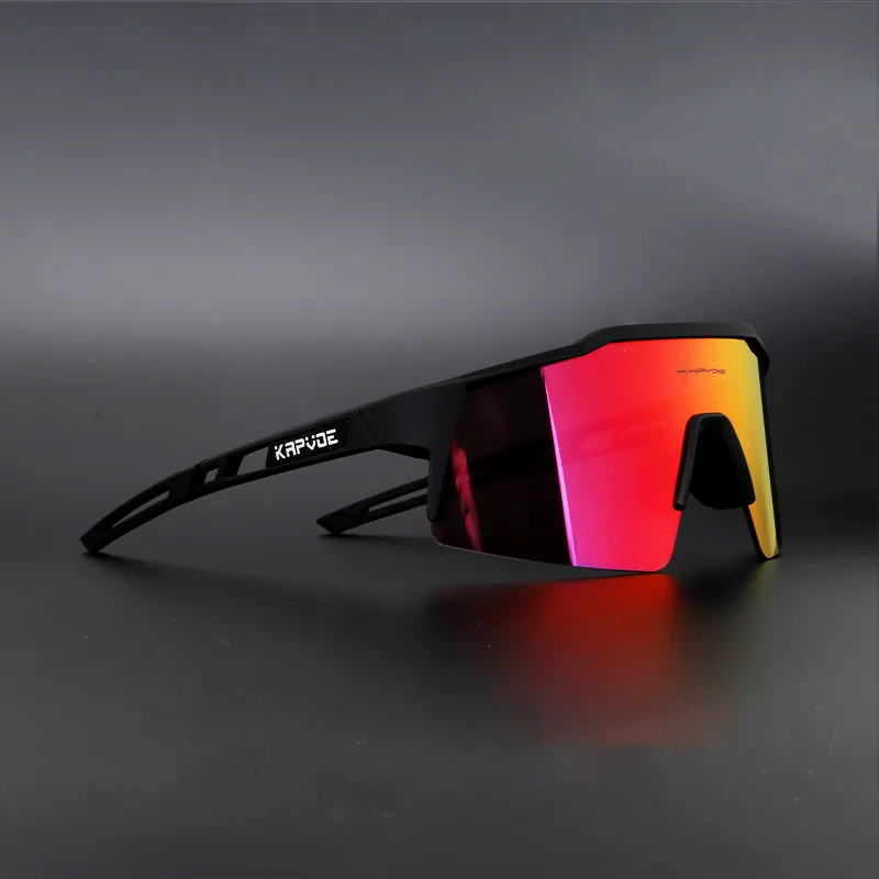NONE Polarisierte Radfahren Brille 4 Objektiv 2025, Männer Frauen Sport Angeln Laufen Sonnenbrille Straße Mountainbike Brille MTB Fahrrad Brillen 3