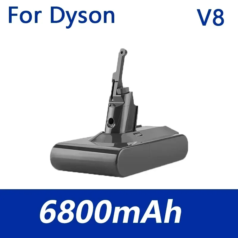 เครื่องดูดฝุ่นแบตเตอรี่ลิเธียมชาร์จไฟได้สำหรับ Dyson 6800มิลลิแอมป์/9800มิลลิแอมป์/12800แอมป์ V8 21.6โวลต์แบตเตอรี่ลิเธียมแบตเตอรี่เครื่องมือชาร์จไฟได้