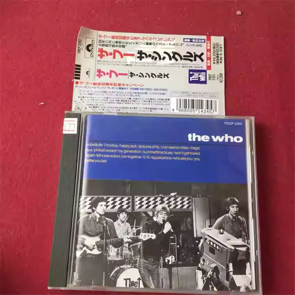 CD 'The Who The Singles'. Este es un disco japonés (número de catálogo POCP-2351) de los mejores éxitos del grupo The Who.
