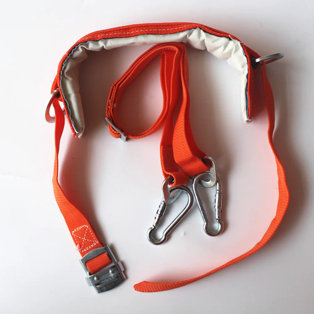 High Strength Polyester Safety Harness Reinforced Ends Wear Resistant Anti Falling Protection Belt For Tree Climbing