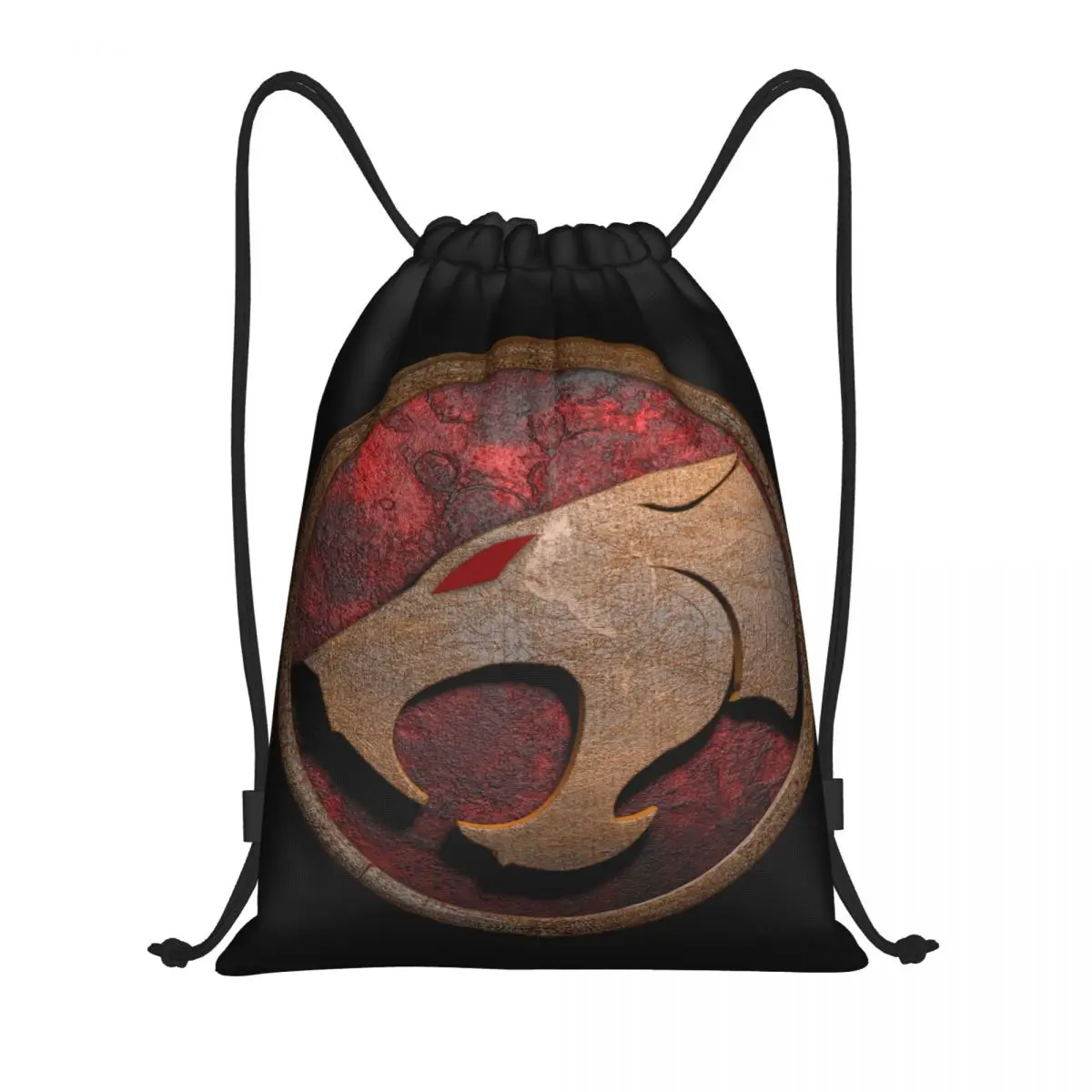 Custom Classic Thundercat Anime Cartoon Drawstring Backpack Bags Men Women Lightweight Gym Sports Sackpack Sacks for Training