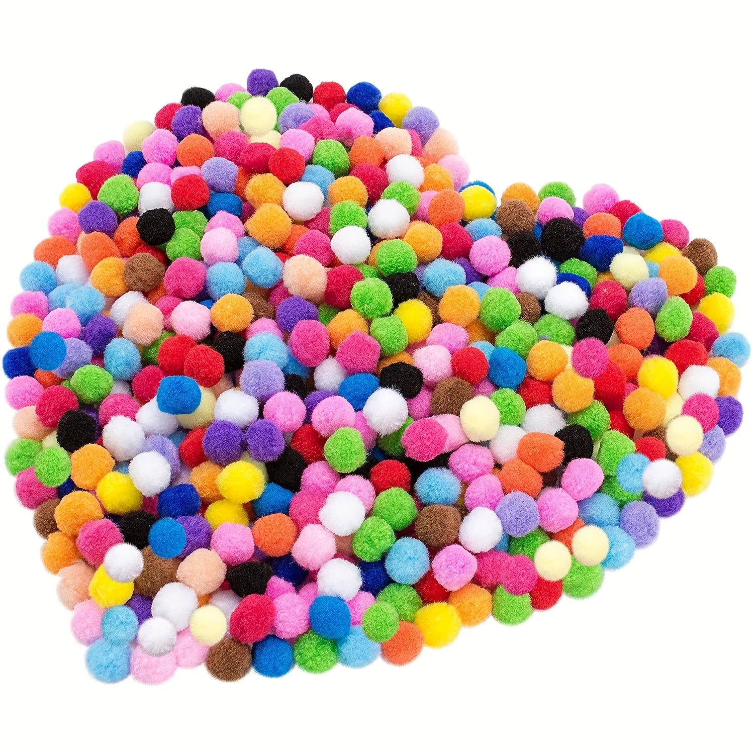 1200 Pieces Pom Pom Arts and Crafts - Colorful Assortment of Pom Poms for Crafts DIY Projects