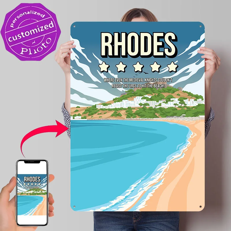 Funny Rhodes Review Metal Poster Perfect Gift for Fans Lovers Customized Wall Art Metal Sign for Bedroom Decorations Room Decor