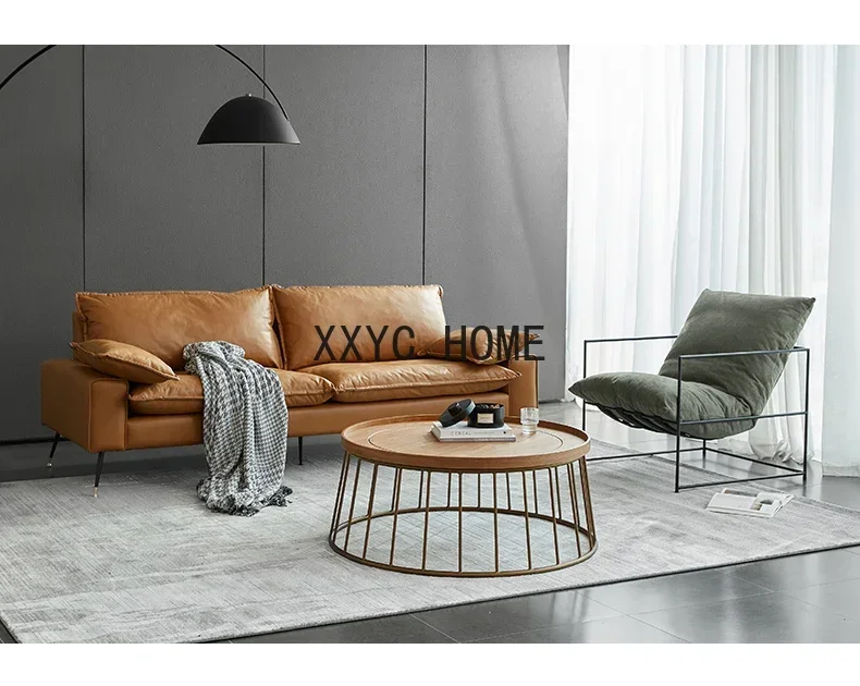 Light Luxury Post-Modern Simple Living Room Nordic American round Tea Table Personality European Coffee Table