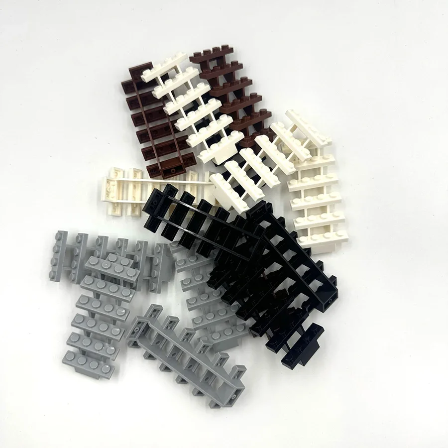 บล็อกตัวต่อบันได 4 ชิ้น ขนาด 7x4x6 ซม. บันไดบ้านแบบตรงเปิด 30134 ขั้นบันได บล็อกตัวต่อแบบโมดูลาร์ ของเล่นตัวต่อ DIY สำหรับสร้างเมืองของคุณ