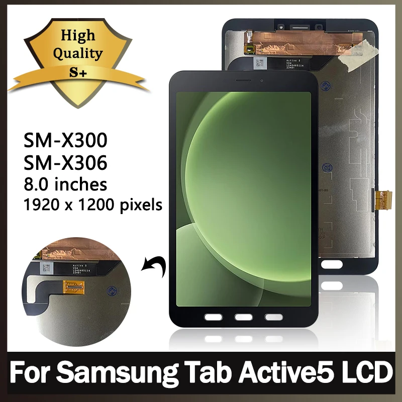 

8.0" New For Samsung Tab Active5 SM-X300 SM-X306 LCD Display Touch Screen Digitizer Assembly For Samsung X300 X306 Display