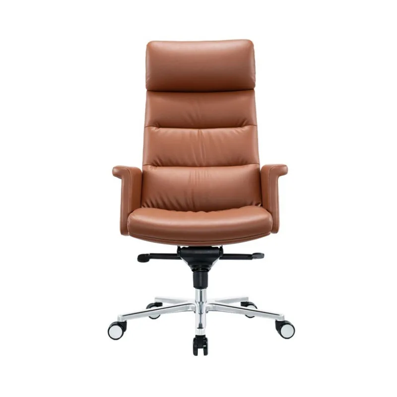 Nordic High-End Computer Chair Modern Luxury Genuine Leather Executive Chair Business Manager Ergonomic Furniture Sillas FYOC