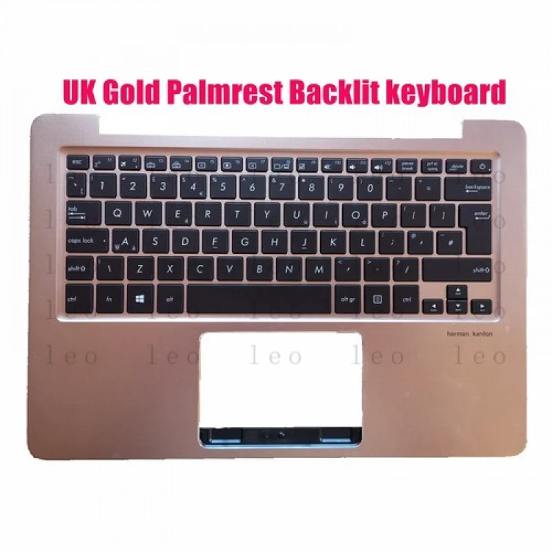 

LL UK Gold Palmrest Backlit keyboard for ASUS UX330U/UX330UA/UX330UAK