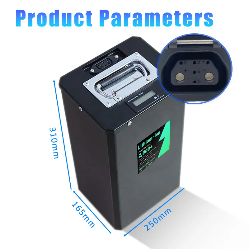 شحن مجاني عن طريق البحر والهواء إلى الاتحاد الأوروبي Seenruy super SOCO 60V 35AH 17S Li-ion مع دراجة سكوتر كهربائية 80A SOCO #2