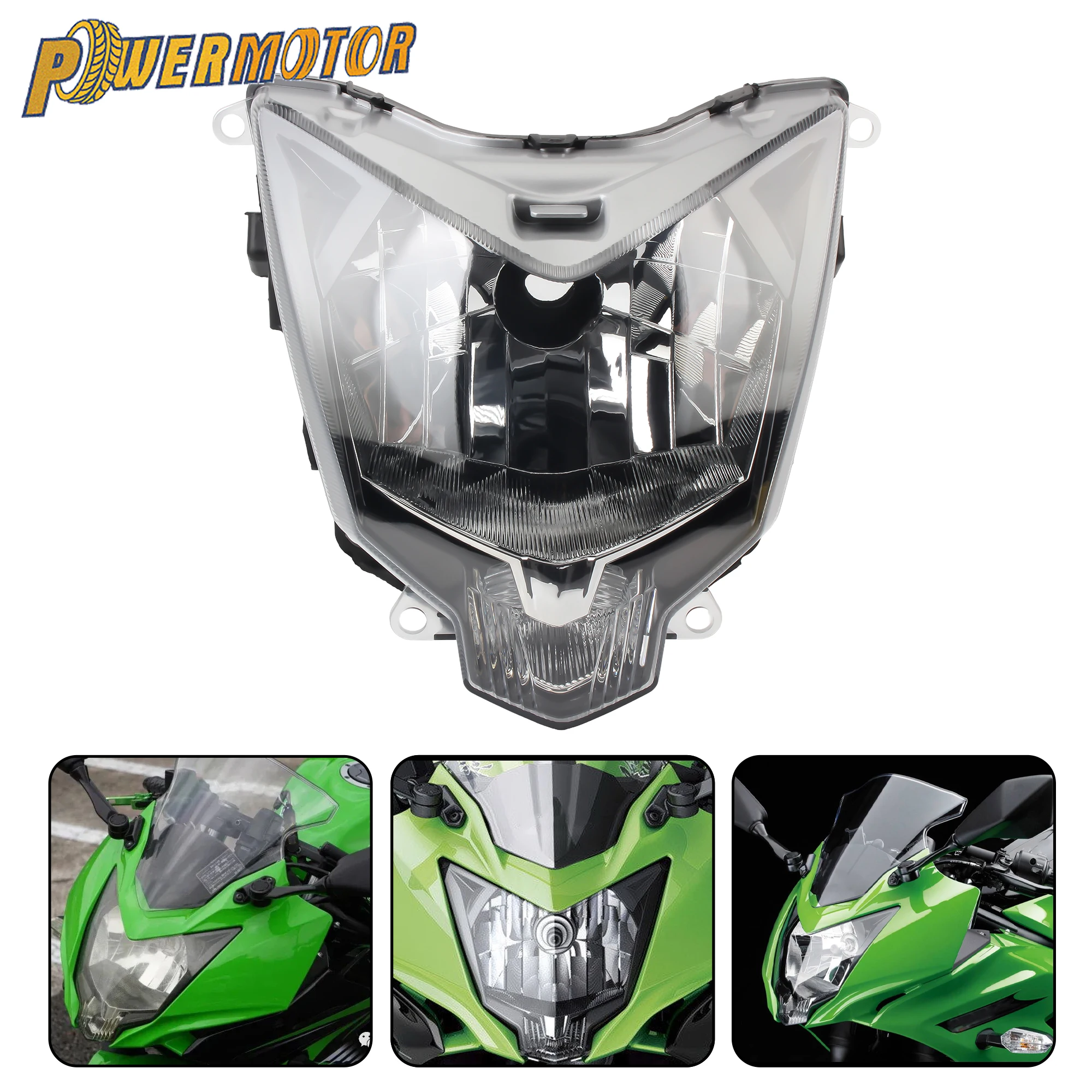 

Motorcycle Headlight Assembly For KAWASAKI NINJA 125 BX125 2019 to 2025 Motorbike Supermoto Headlamp Fairing Modified Accessorie