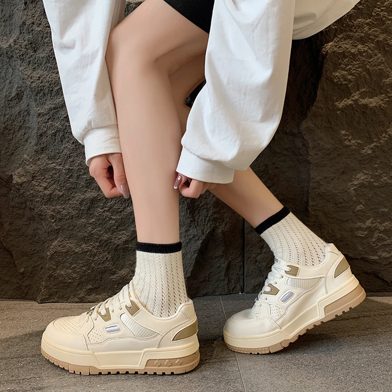 Ladies Sneakers Basketball Woman 2024 Designer Women Casual Sports Trainers Comfort Flat Platform Running Shoes Tenis De Mujer