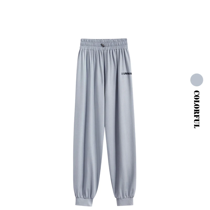 DRUR Jogging Pants Oversize Sports Sweatpants Elastic Waist Bound Feet Running Trousers Women's Tracksuit Pants Baggy Sportswear