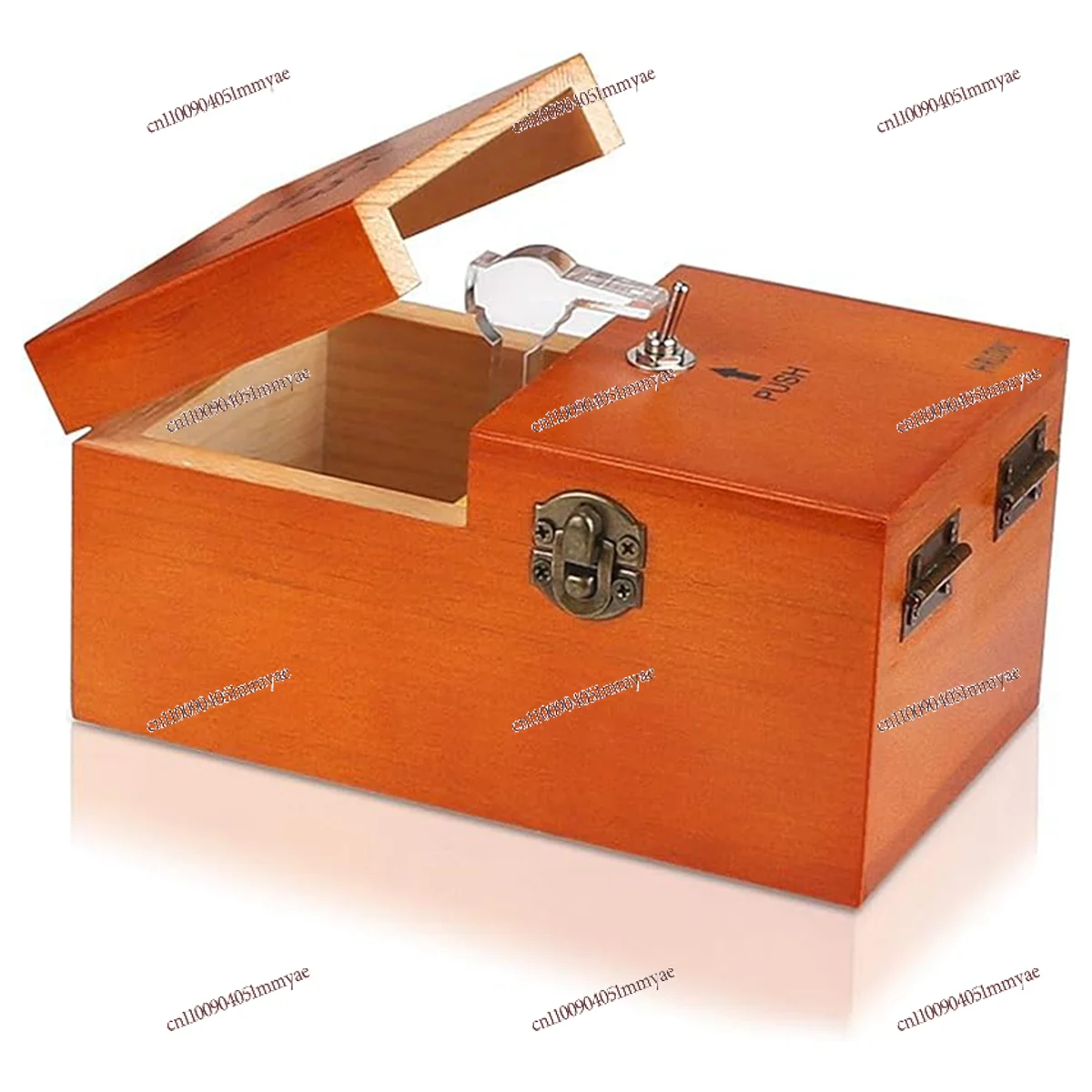 

Sale A Useless Box with Surprises Wooden Useless Box Fully Assembled Toy for Adults and Children Dark Wood Color