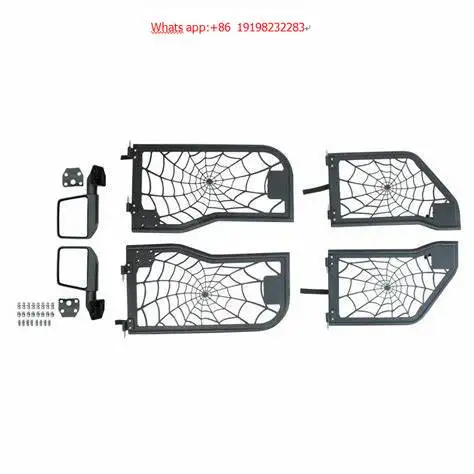 

Трубчатая полудверь ForSpider Web, 2 двери/4 двери с боковым зеркалом для Jeep Wrangler JK & JL 2007+