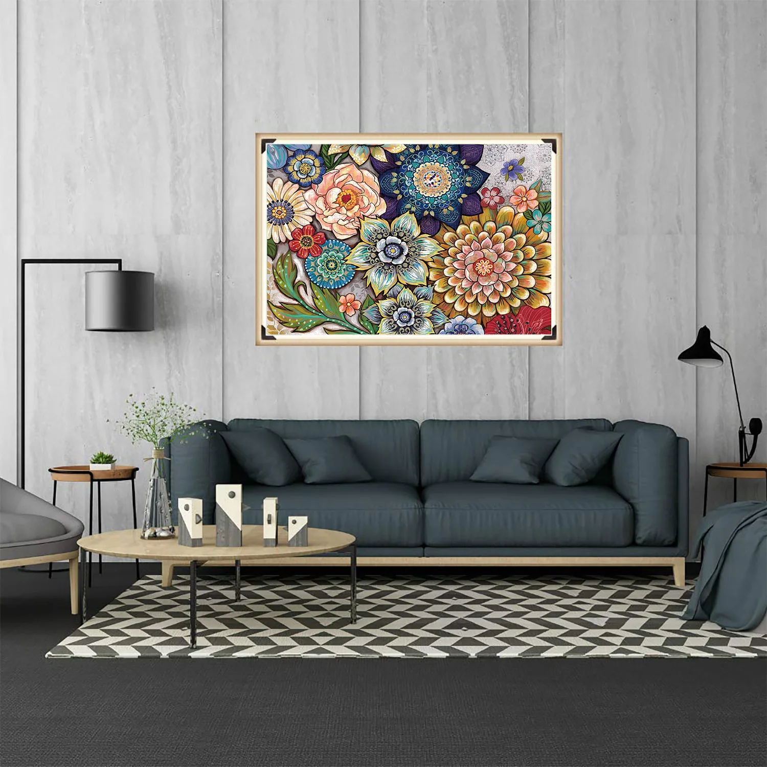 1000 Pieces Mandala Jigsaw Puzzle Home Decor Adults Puzzle Games Family Fun Floor Puzzles Educational Toys for Kids