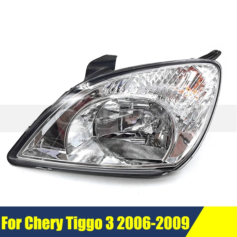 

Front Bumper Headlight Headlamp For Chery Tiggo 3 2006-2009 Head Light Head Lamp