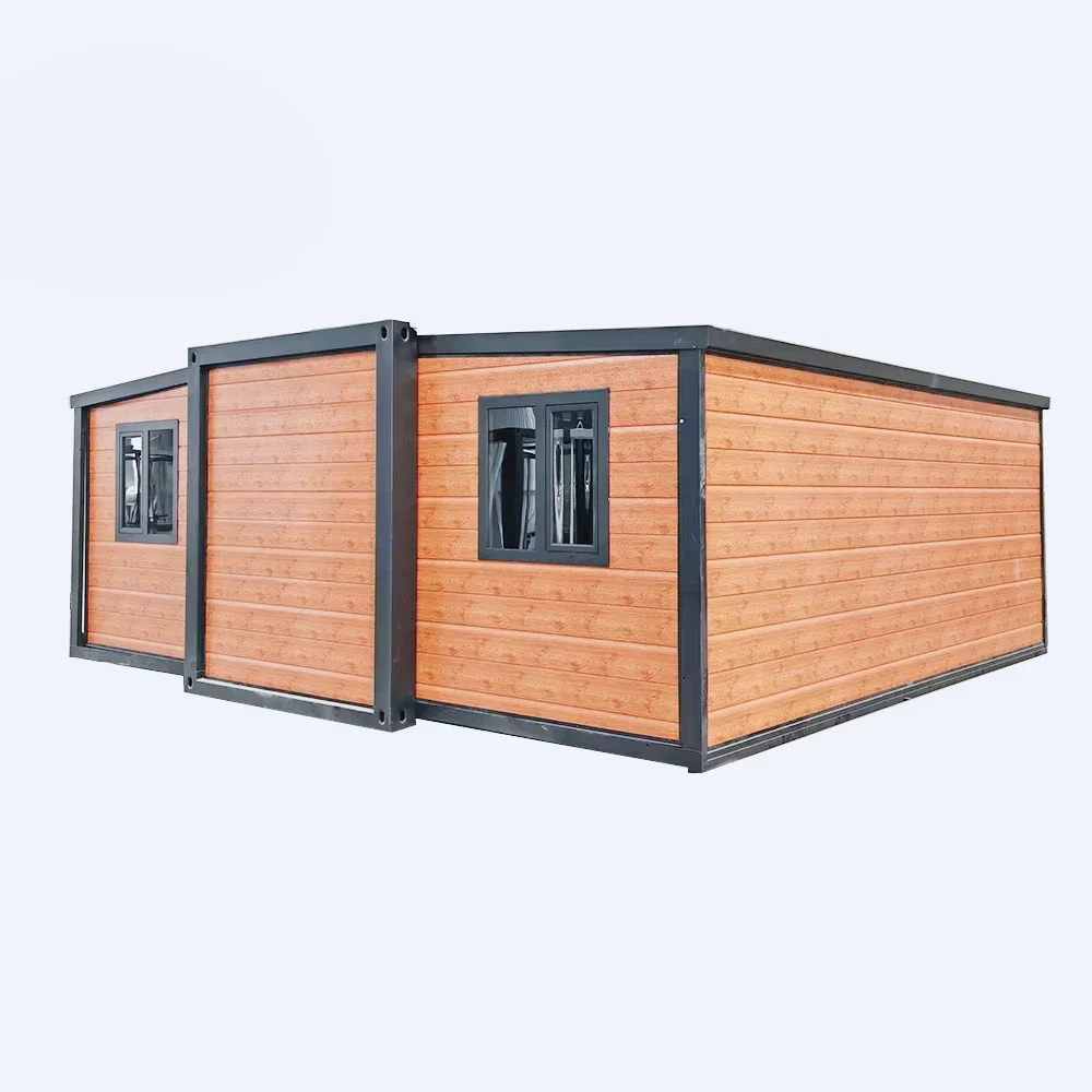 20ft Waterproof  Tiny Home Modern Design Prefabricated Folding Modular Steel Container House 2 3 Bedroom Expandable Mobile Homes