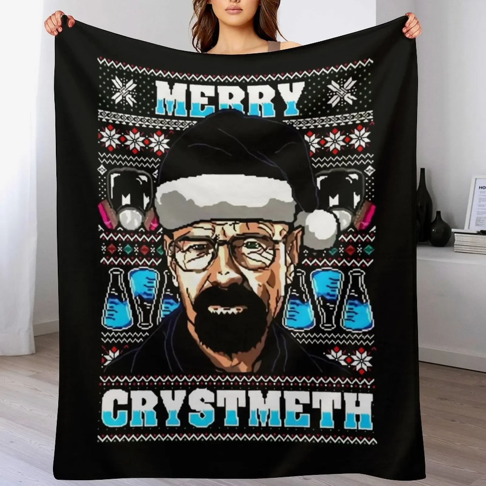 

Breaking Bad Christmas Ugly Throw Blanket Luxury Designer Luxury St Flannel Moving Blankets
