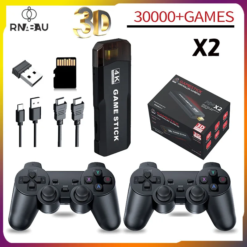 

Game Stick GD10 Pro 3D HD Retro Video Game Console 4K X2 Plus Game Stick 30000 Games for N64/PSP With Wireless Controller