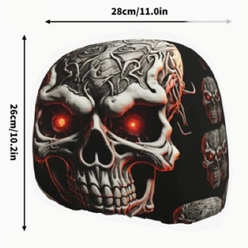 2pcs Car Headrest Funny Cover Accessories Interior Gadgets Decor Styling Ideas Seat Covers Vehicle Supplies Automobiles Parts view 6