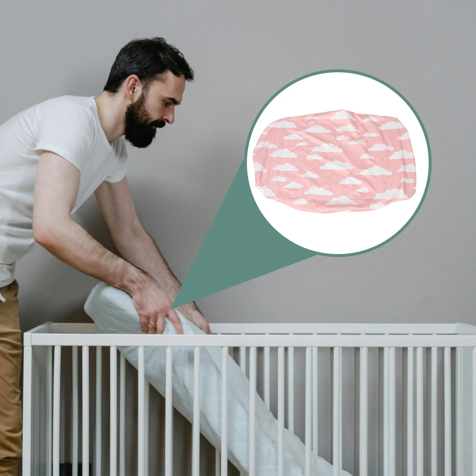 

Baby Crib Cotton Sheet Fitted Soft Breathable Cartoon Pattern for Baby Mattress Girl Bedding Crib Sheets Toddler Bed Sheets