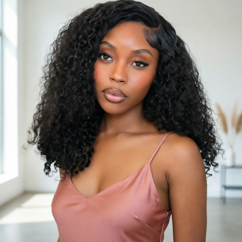 Perruques courtes bob Wear Go, ondulées profondes, avec closure 7x5, perruque sans colle frontale 13x4, cheveux naturels de bébé, densité 250%, perruques brésiliennes en cheveux humains, bouclées