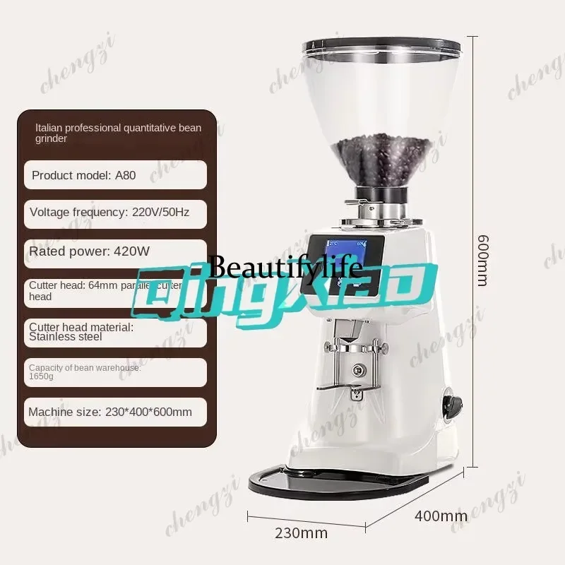 

K182 A80 Electric Coffee Grinder Italian Grinding Machine Hand Brew Coffee Q18 Professional Quantitative Direct For Home And Caf