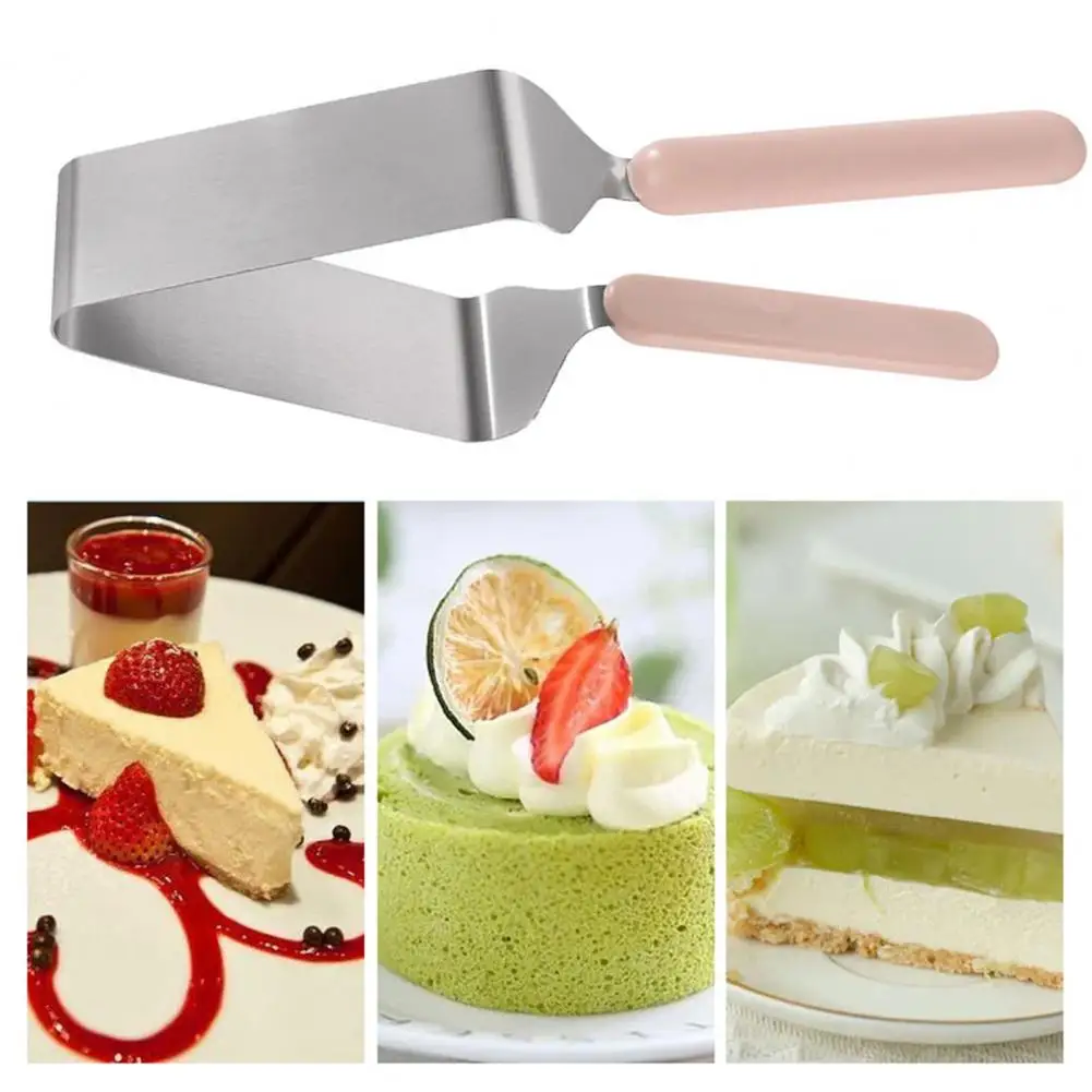 Cake Separator Stainless Steel Comfortable Handle Triangle Cake Transfer Gripper Splitter Cake Equalizer Pastry Tools