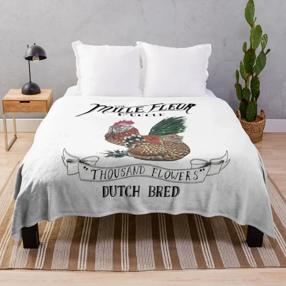 

Mille Fleur D'uccle Throw Blanket Luxury St Nap Blankets For Sofas christmas decoration Blankets
