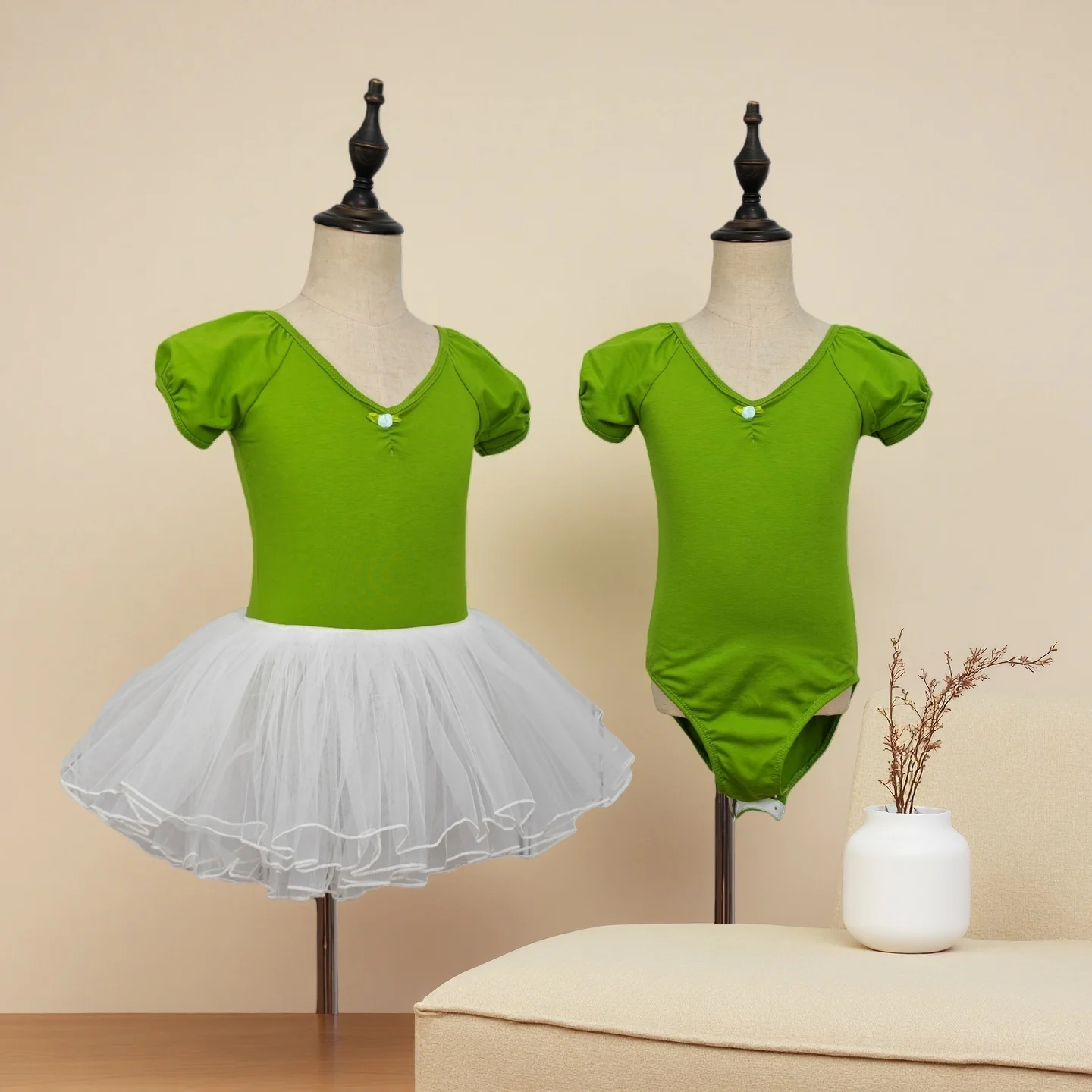 

Kids Ballet Dresses Girl Ballet Leotard Child Dance Wear Dance Skirt Ballet Leotards Gymnastics Short Sleeve Skirt for Ballerina