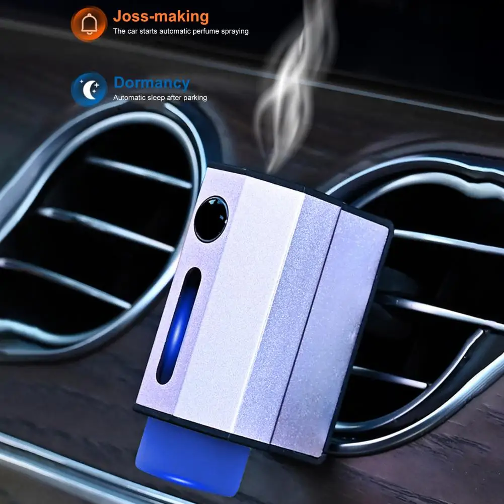Difusor de luz ambiental para coche, ambientador de atomización inteligente con función de encendido/apagado automático, tamaño compacto