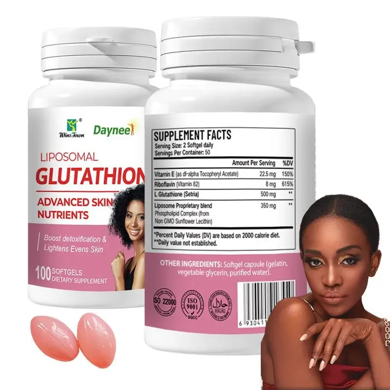 

1 bottle of glutathione soft capsules Natural ingredients promote metabolism reduce wrinkles regulate endocrine function