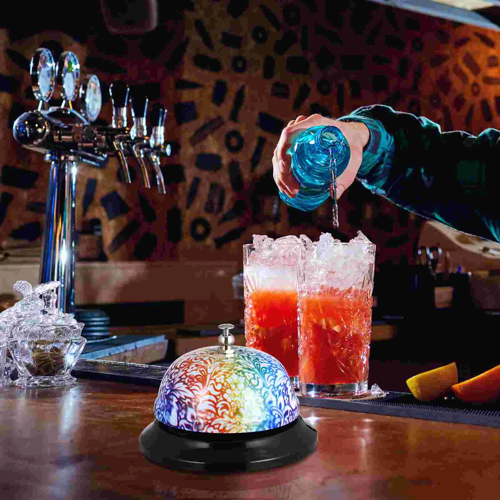 Ring Doorbell Chime Call Desk Customer Service Hand Press Restaurant Reception Office