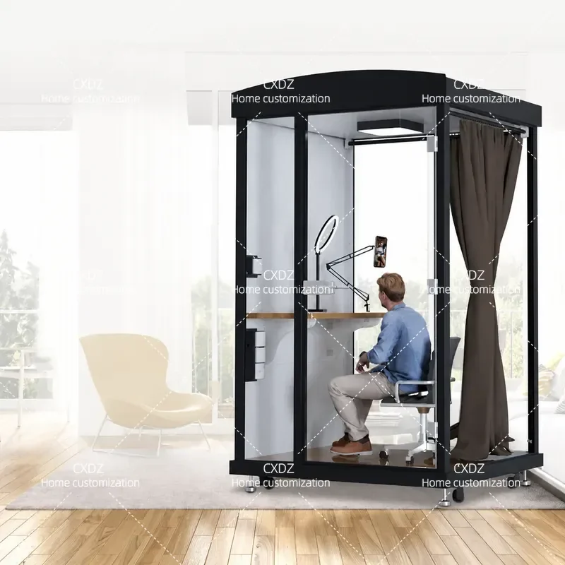 Soundproof Room Home Phone Booth KTV Singing Mobile Recording Studio Live Broadcast Silent Cabin Small Space Sleeping