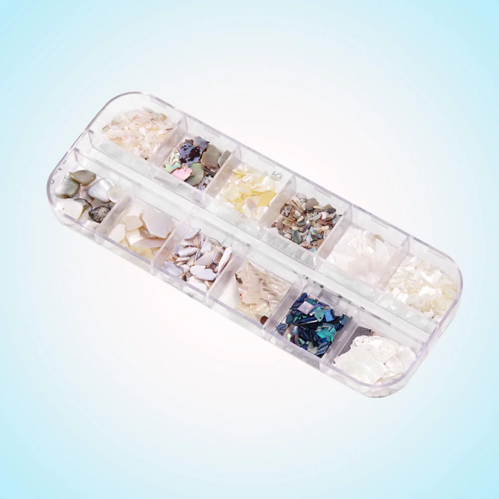 

Nail Art Shell Pieces Highlight Manicure Accessories Diy Beauty Set Abalone Jewelry Tools Decorative Home Phone Case Decor