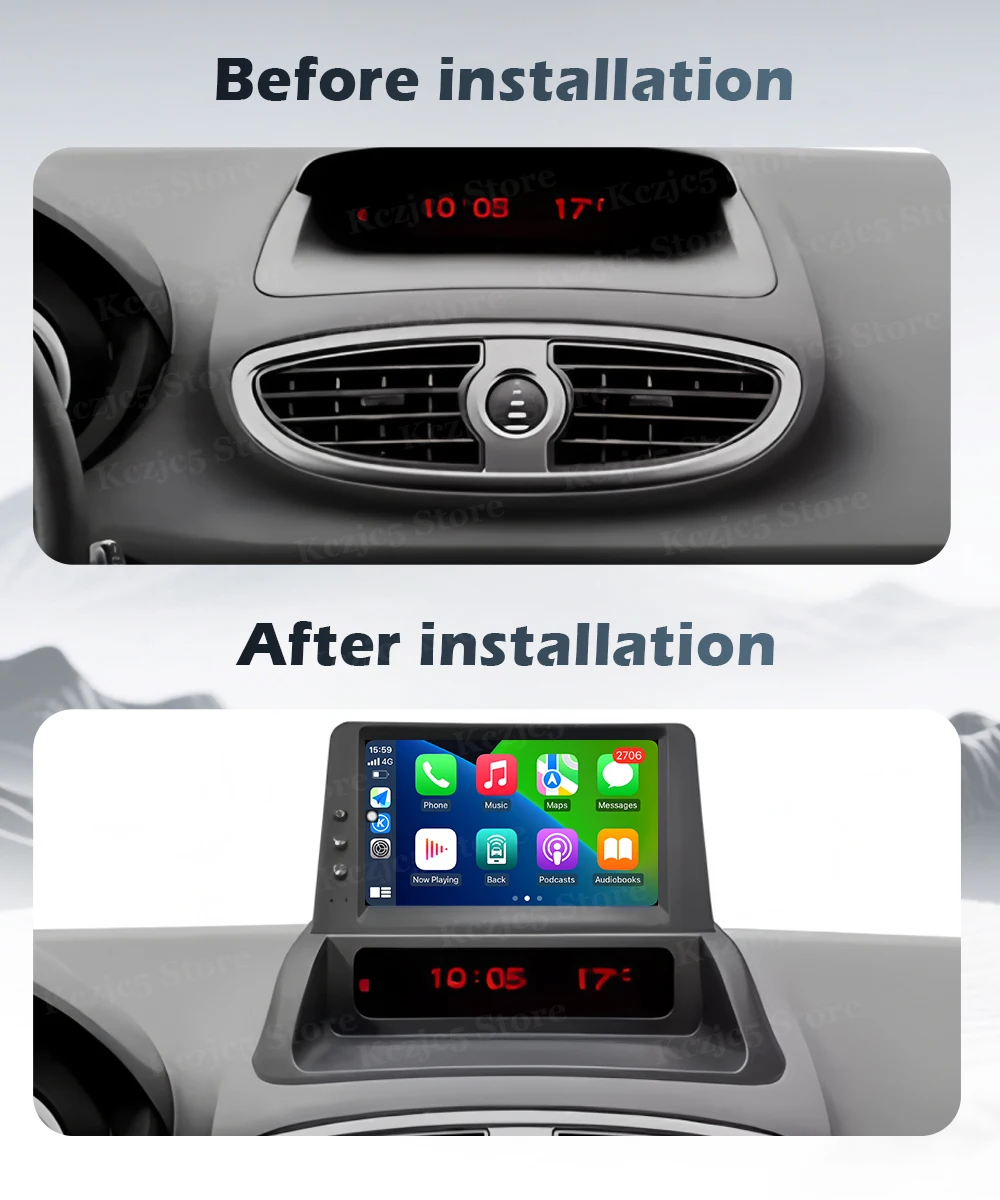 Car Intelligent System for Renault Clio 3 CLIO 3 2005-2014 Android 16 Navigation GPS Wireless CarPlay Car Multimedia Head Unit