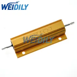 1 STUKS 100W Aluminium Power Metal Shell Case Draadgewonden Weerstand RX24 0,01 ~ 100K 0,05 0,1 2 4 6 8 20 100 200 500 1K 10K ohm