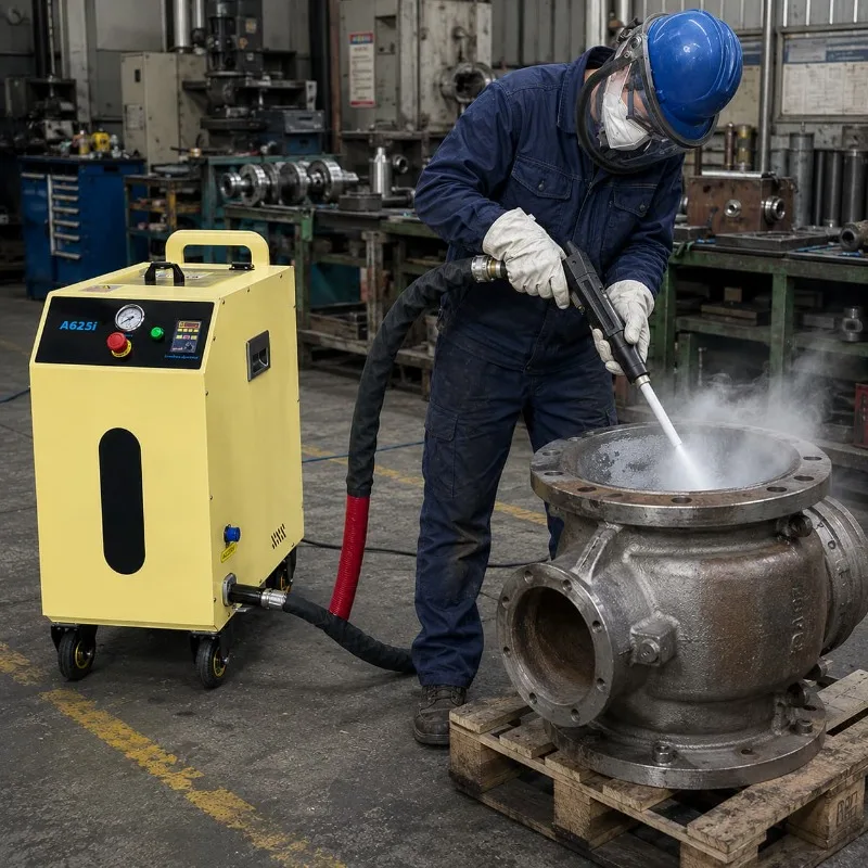 Industrial Dry Ice Blasting Machine Customized for Mold Engine Paint Rust Cleaning Machine Care Work