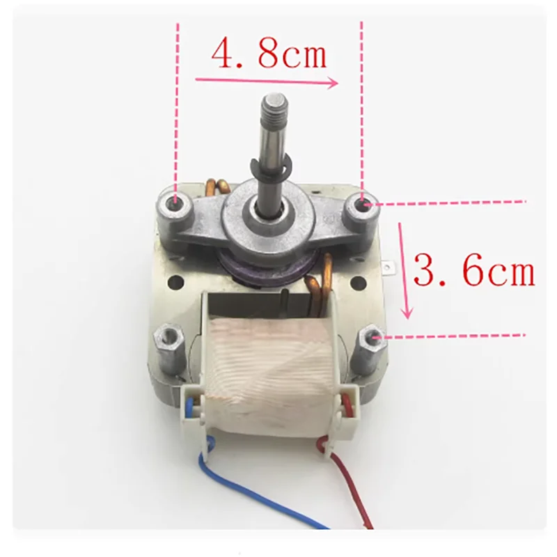 Air fryer fan motor MZ-6116C3 universal coarse shaft thin shaft cover pole asynchronous motor accessories