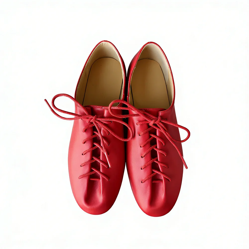 Women's Genuine Leather Platform Loafers - Soft Casual Flats